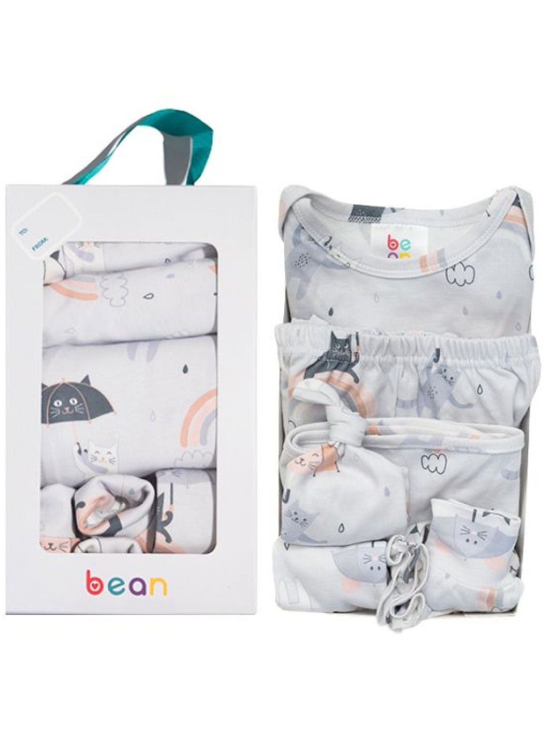 bean fashion Cat 7PCS Newborn Baby Starter Gift Set (Cat- Image 3)