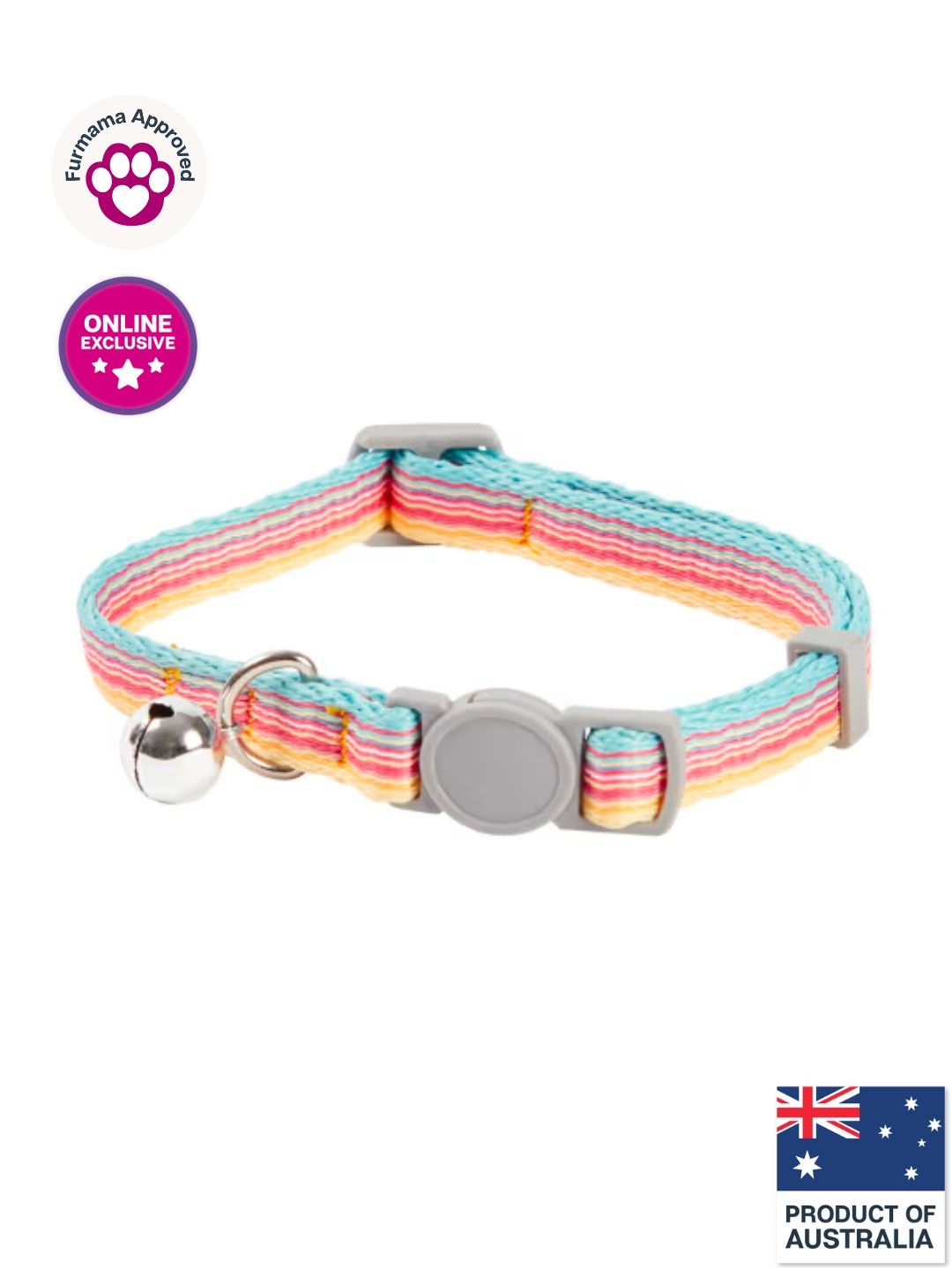 Anko Cat Collar (Rainbow- Image 1)