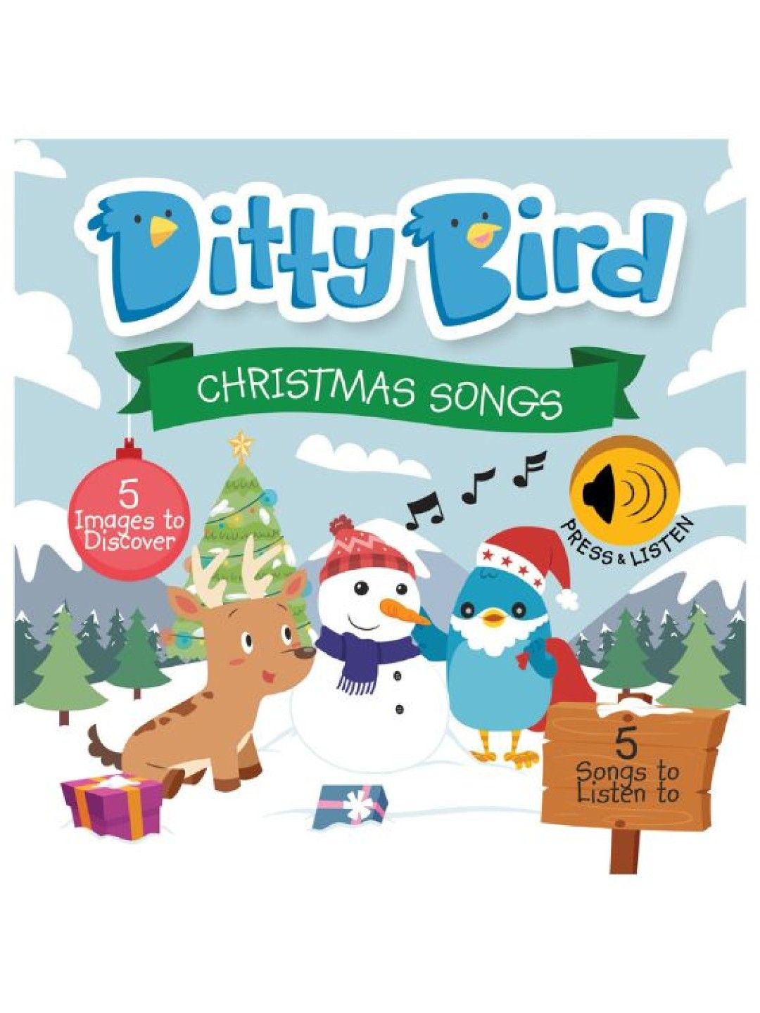 Ditty Bird Musical Book - Christmas Songs