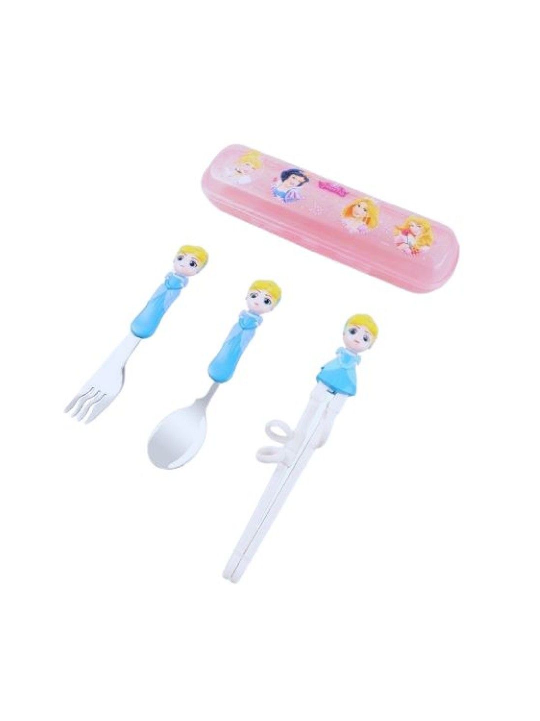Dish Me PH Disney Cinderella - 3D Spoon, Fork and Chopsticks Set with Case (No Color- Image 1)