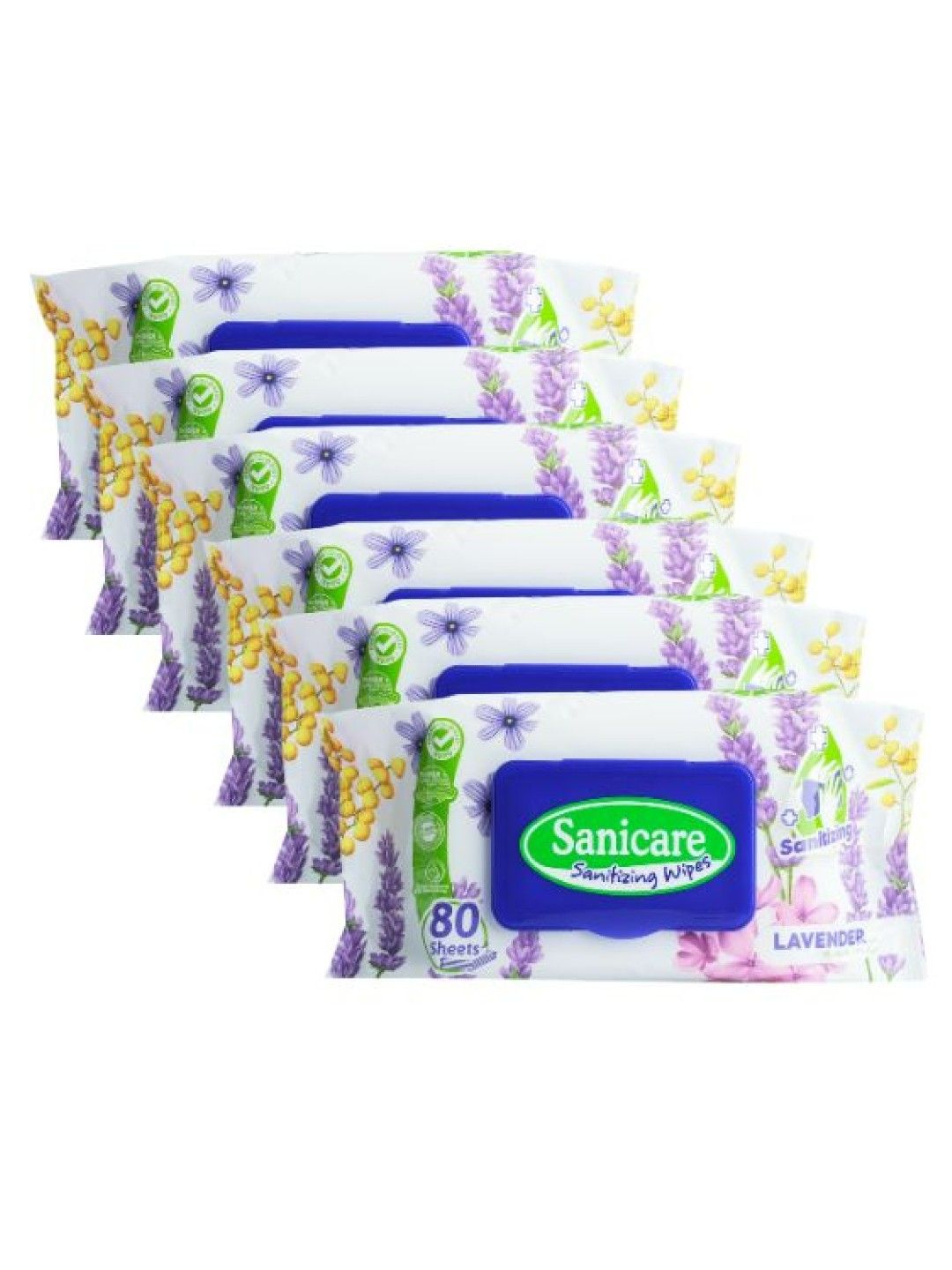 Sanicare [Bundle of 6] Cleansing Wipes Lavender (80pcs) (No Color- Image 1)