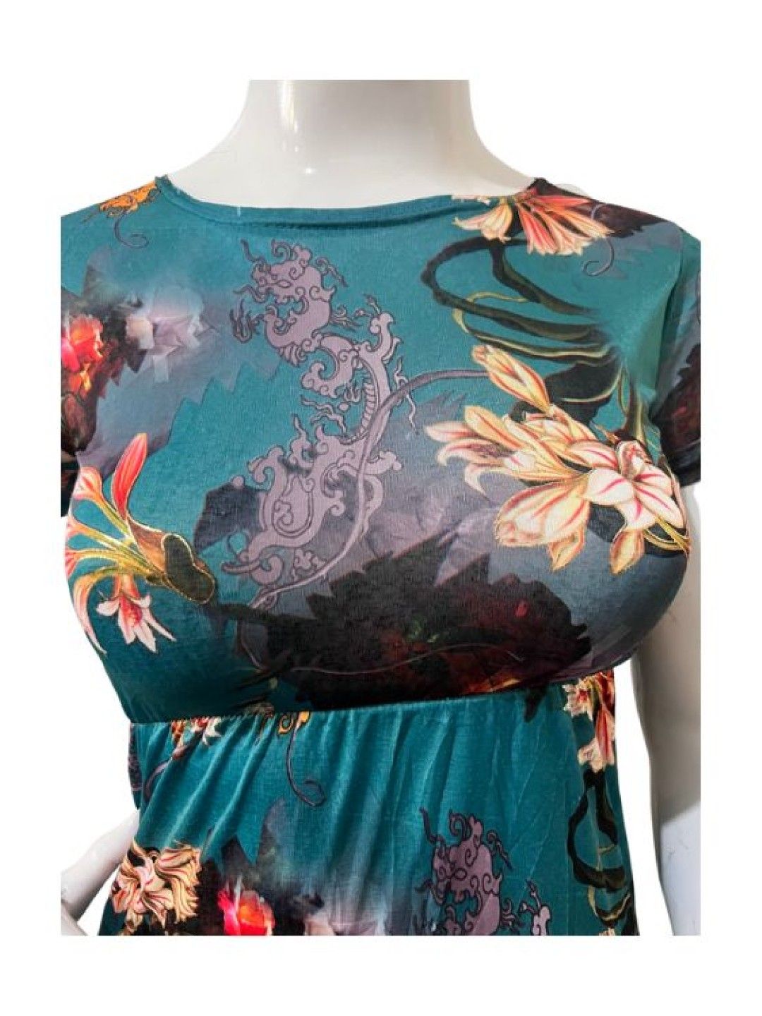 QT Hub Freesize Dress (829) (Green- Image 3)