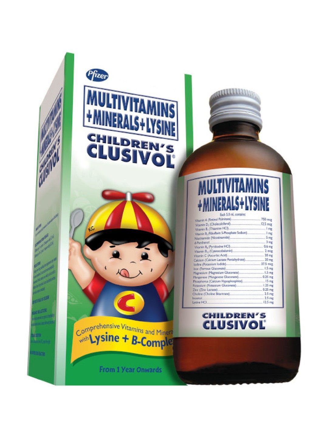 Clusivol Syrup Multivitamins + Minerals + Lysine (500ml) (No Color- Image 1)