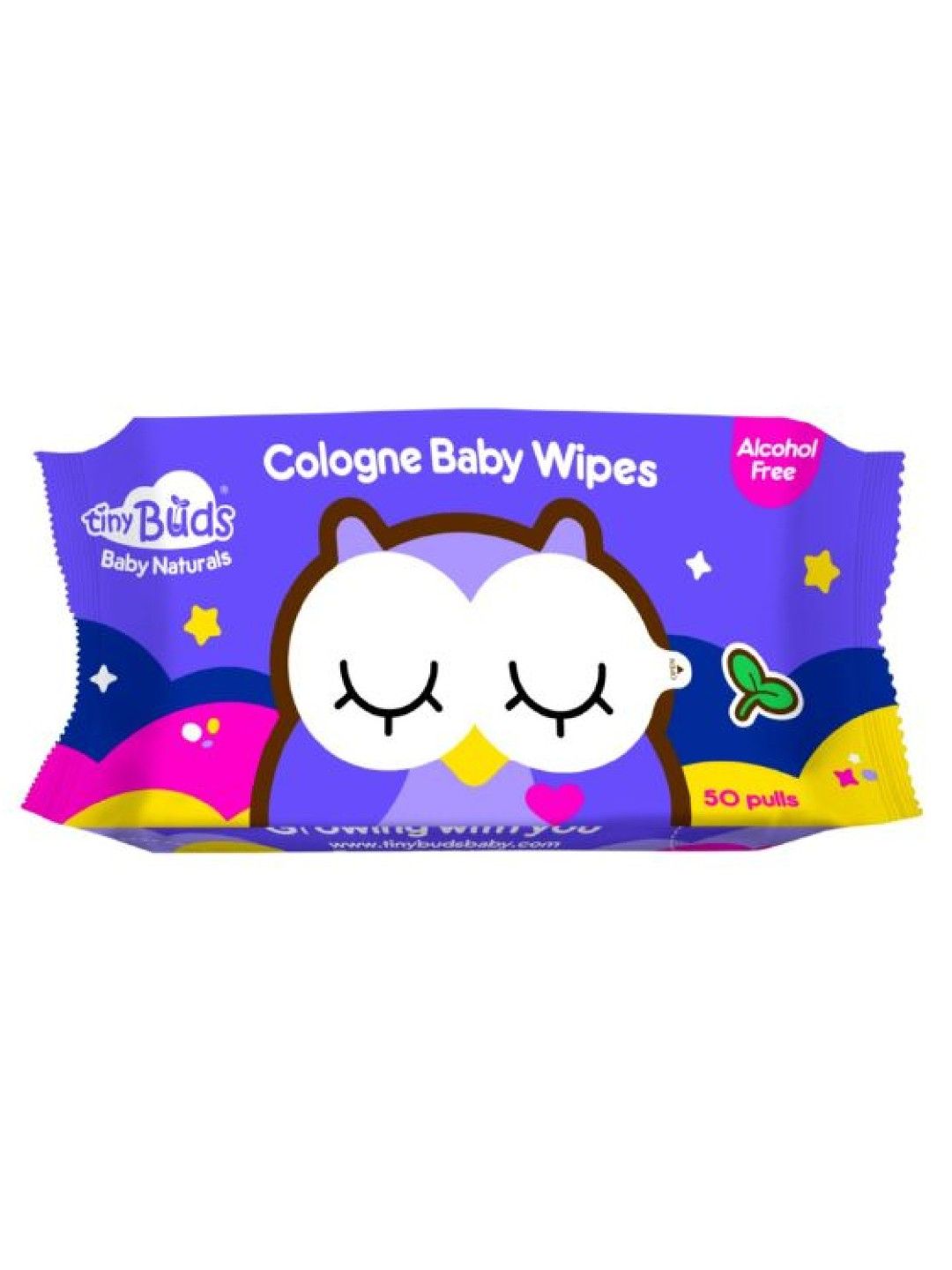 Tiny Buds Cologne Baby Wipes (50 pulls) (No Color- Image 1)