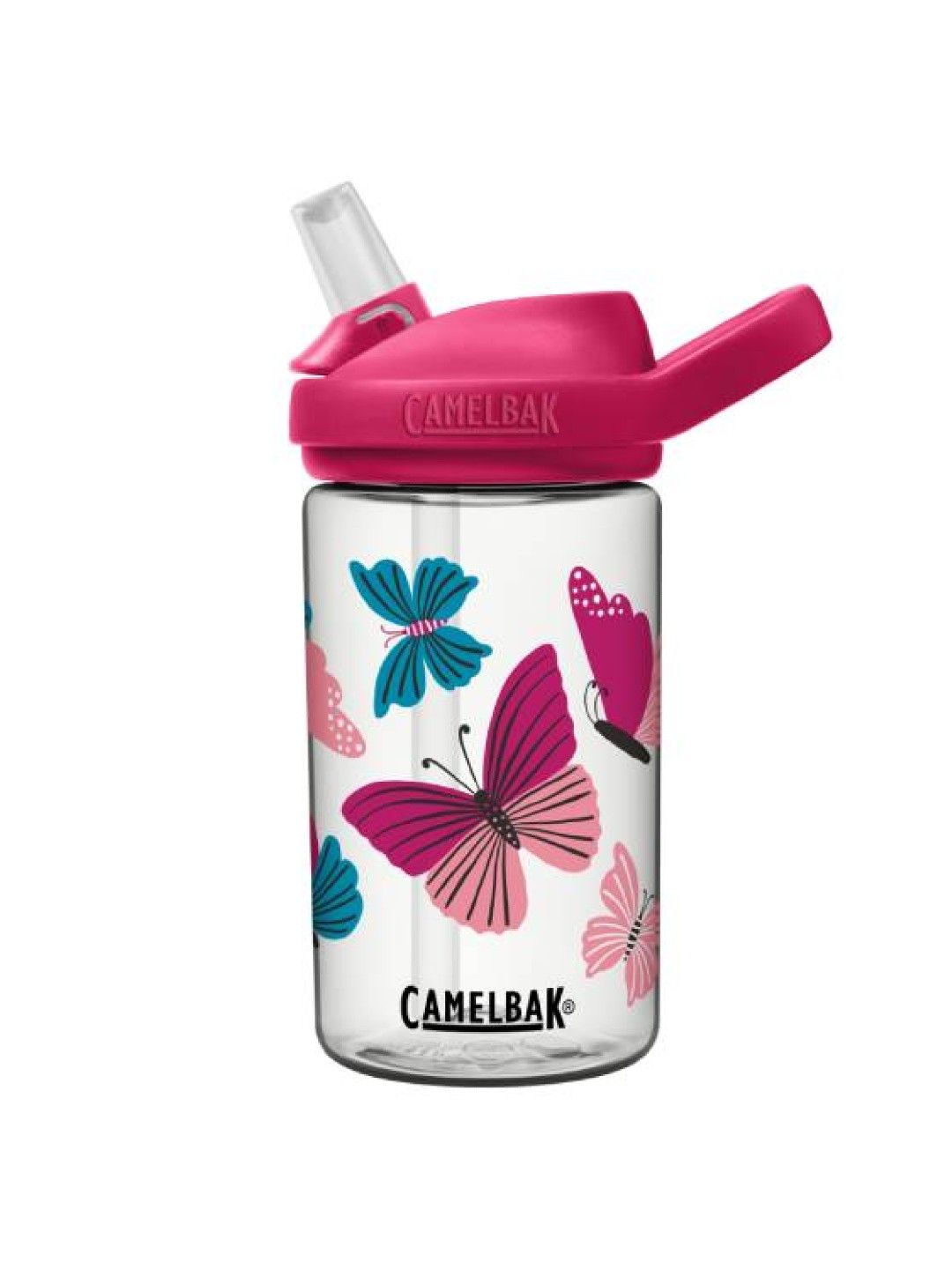 CamelBak Eddy+ Kids 14oz Bottle with Tritan Renew (Colorblock Butterflies- Image 1)