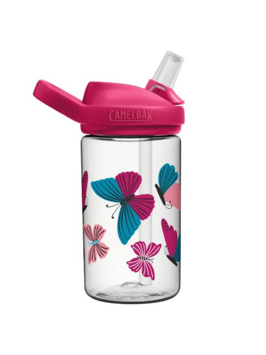 CamelBak Eddy+ Kids 14oz Bottle with Tritan Renew (Colorblock Butterflies- Image 3)