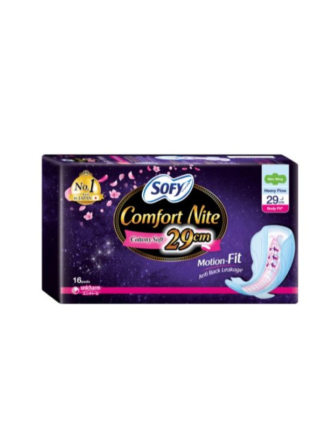 Sofy Comfort Nite Slim Wing Overnight Sanitary Napkin 29cm (16 pads)