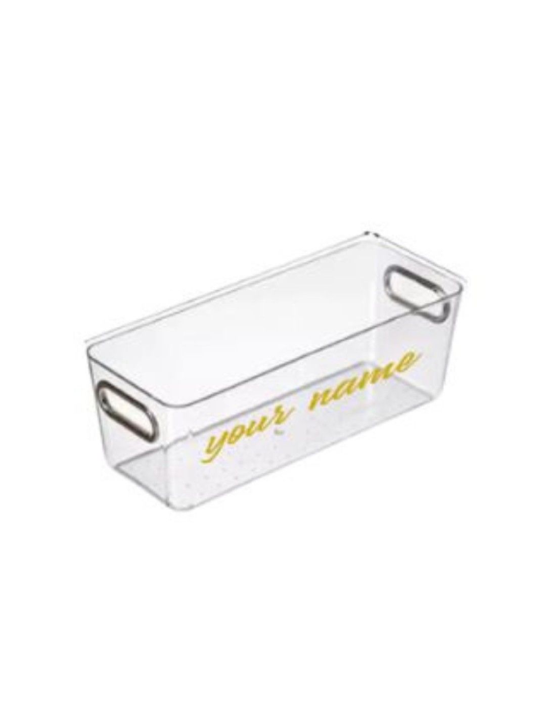 Compact Creatives Acrylic Transparent Storage Organizer Box with Hold handles - Small (No Color- Image 2)