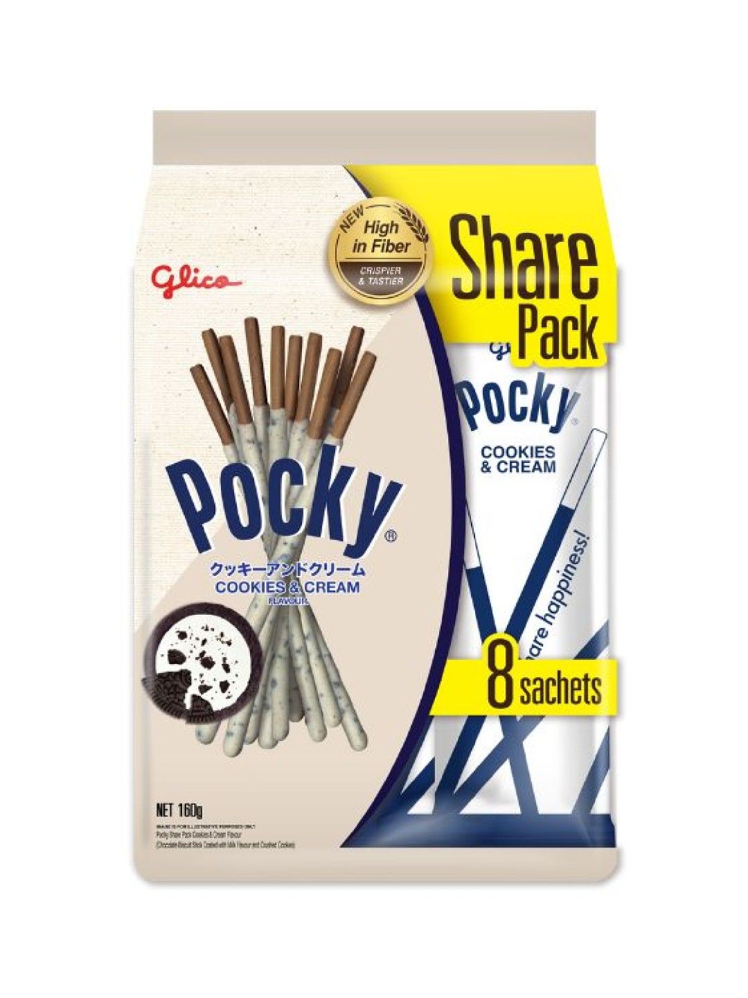 Pocky Cookies & Cream Biscuit Sticks Share Pack