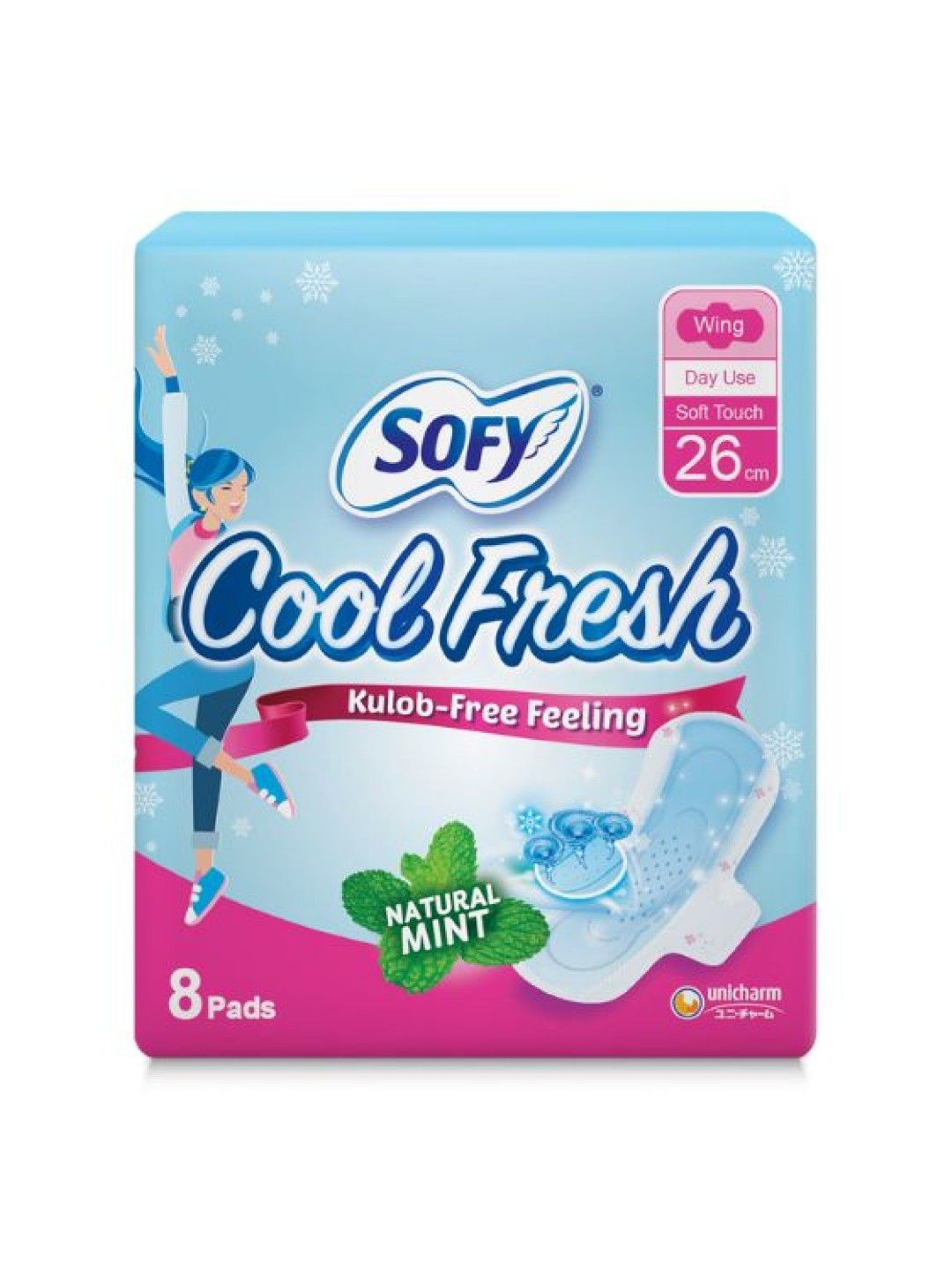 Sofy Cool Fresh Wing Sanitary Napkin 26cm (8 pads)