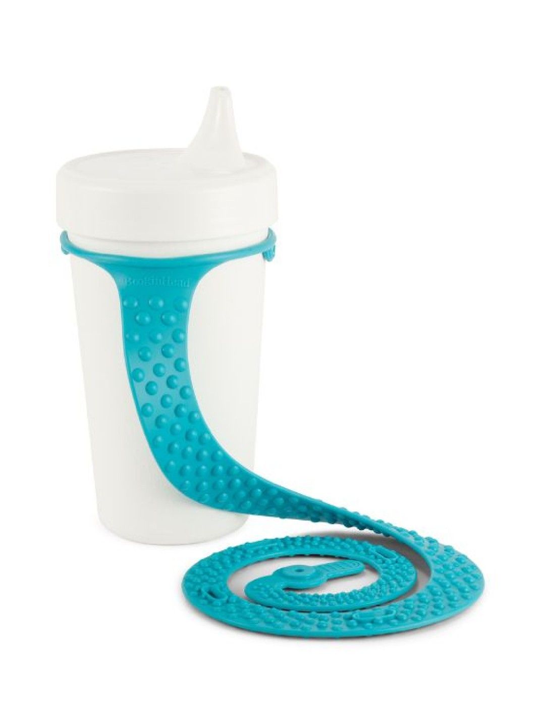 BooginHead SippiGrip Silicone Cup, Bottle & Toy Strap (Cool Teal- Image 3)