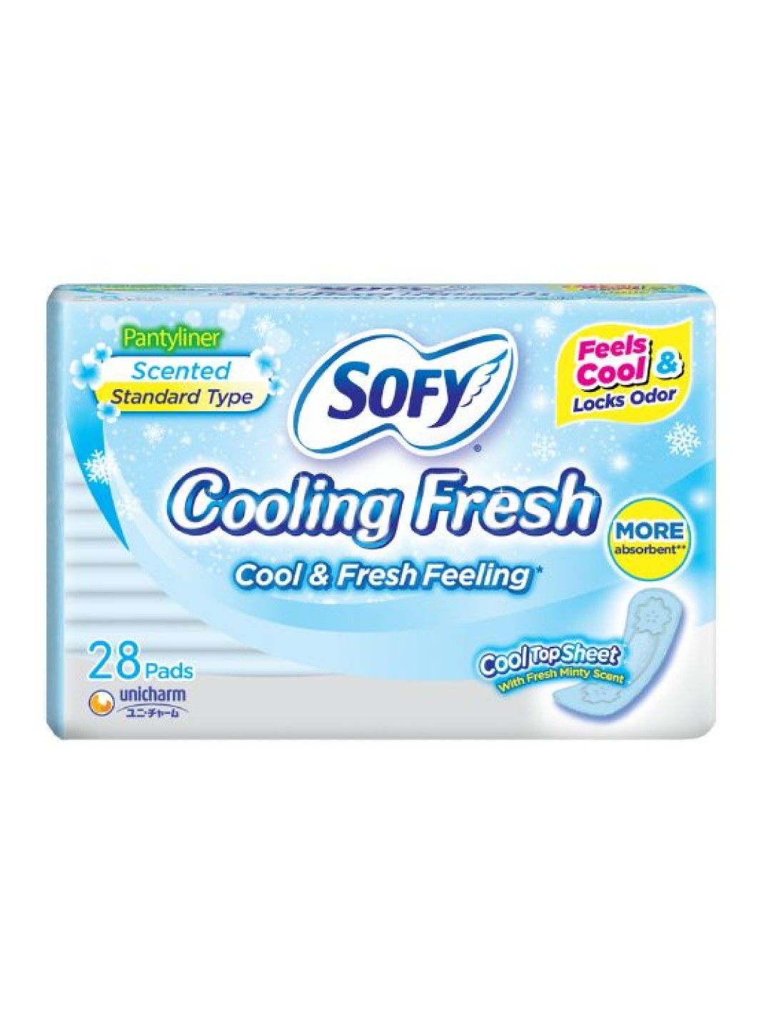 Sofy Cooling Fresh Pantyliner 15.5cm (28 pads)