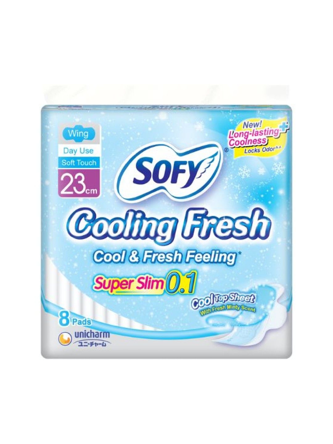 Sofy Cooling Fresh Slim Wing Sanitary Napkin 23cm (8 pads)