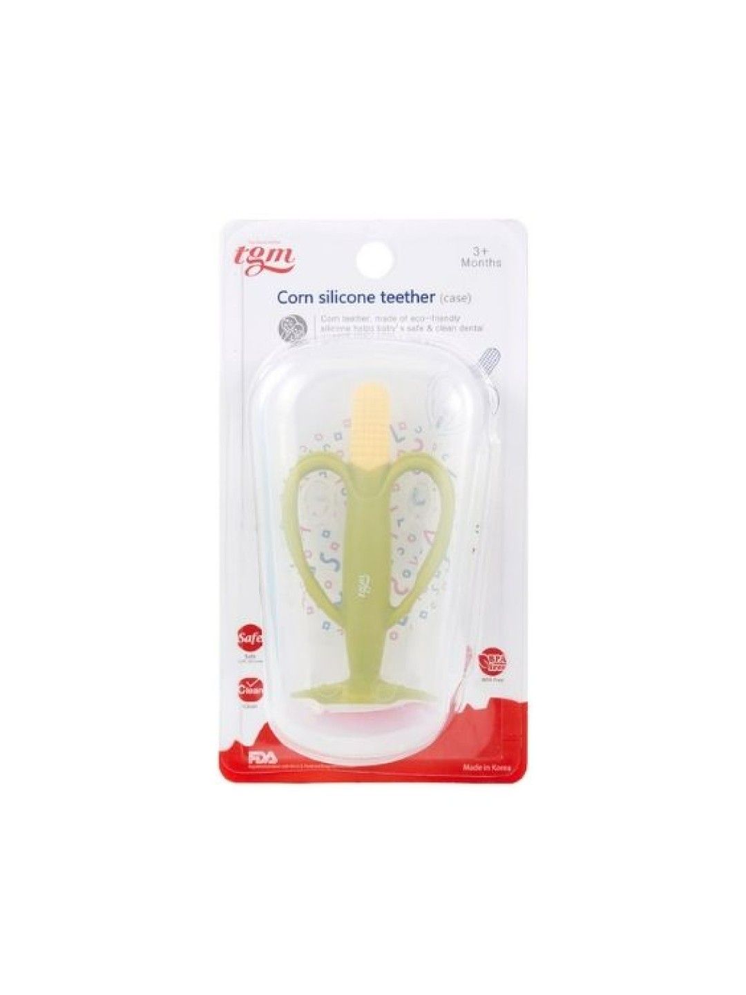 TGM Silicone Corn Teether & Training Toothbrush (No Color- Image 2)