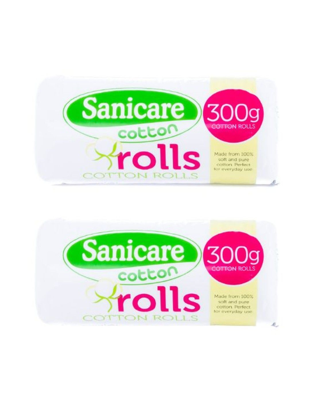 Sanicare [Bundle of 2] Cotton Rolls (300g) (No Color- Image 1)