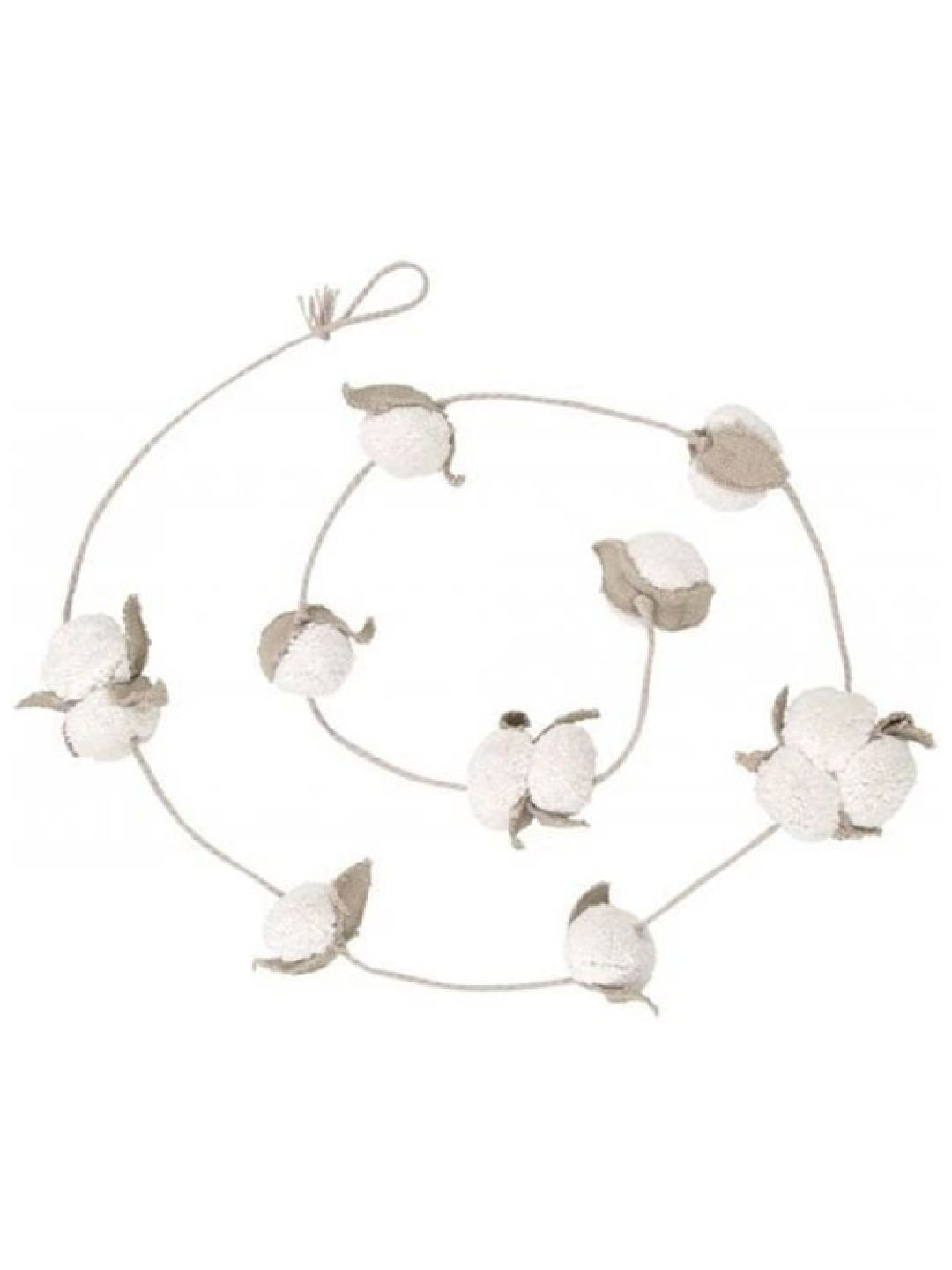 Lorena Canals Cotton Balls Garland (No Color- Image 1)