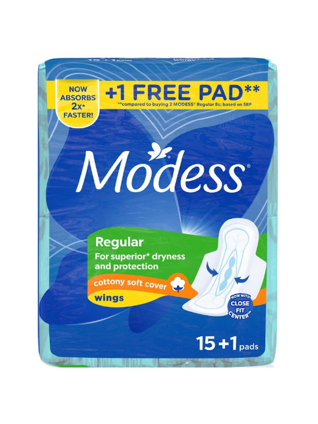 Modess Cottony Soft Maxi with Wings Sanitary Napkins (16s)