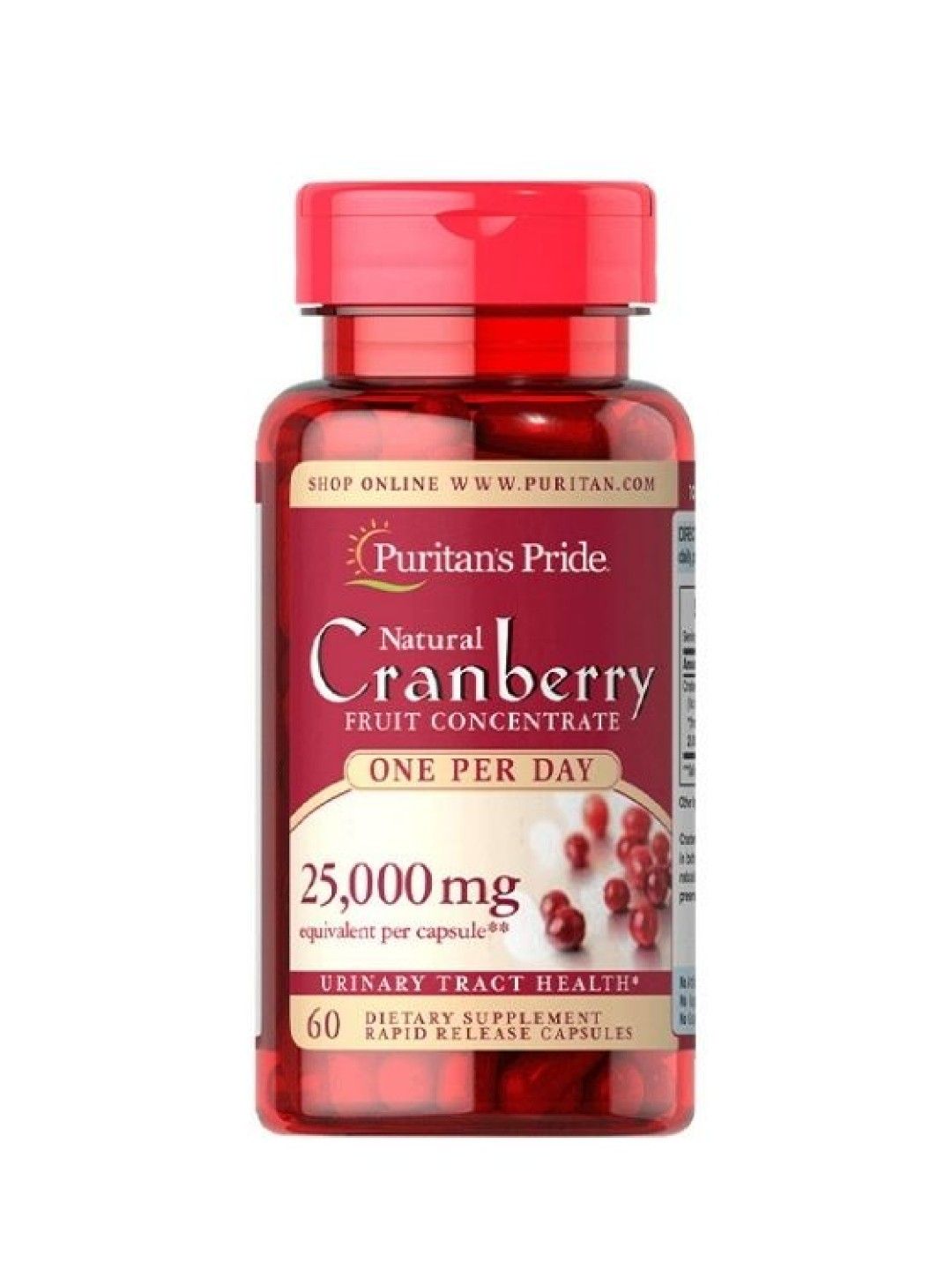 Puritan's Pride Cranberry 25000 mg (60 capsules)