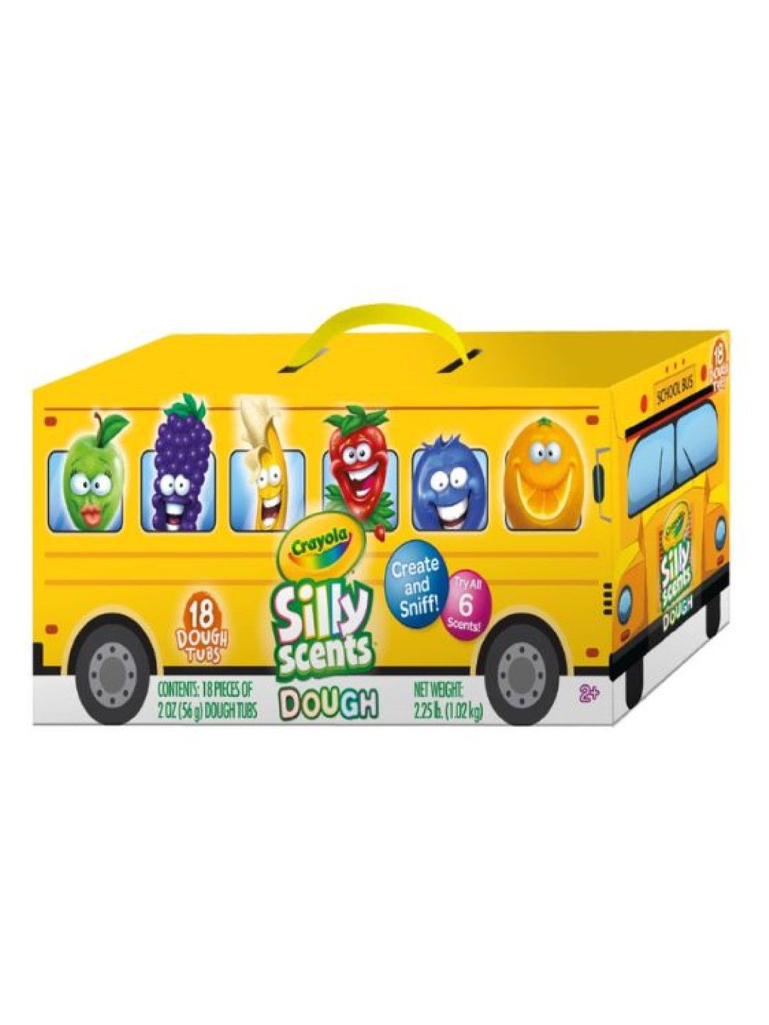 Crayola Silly Scents Crayola School Bus 18x 2oz Dough (No Color- Image 1)