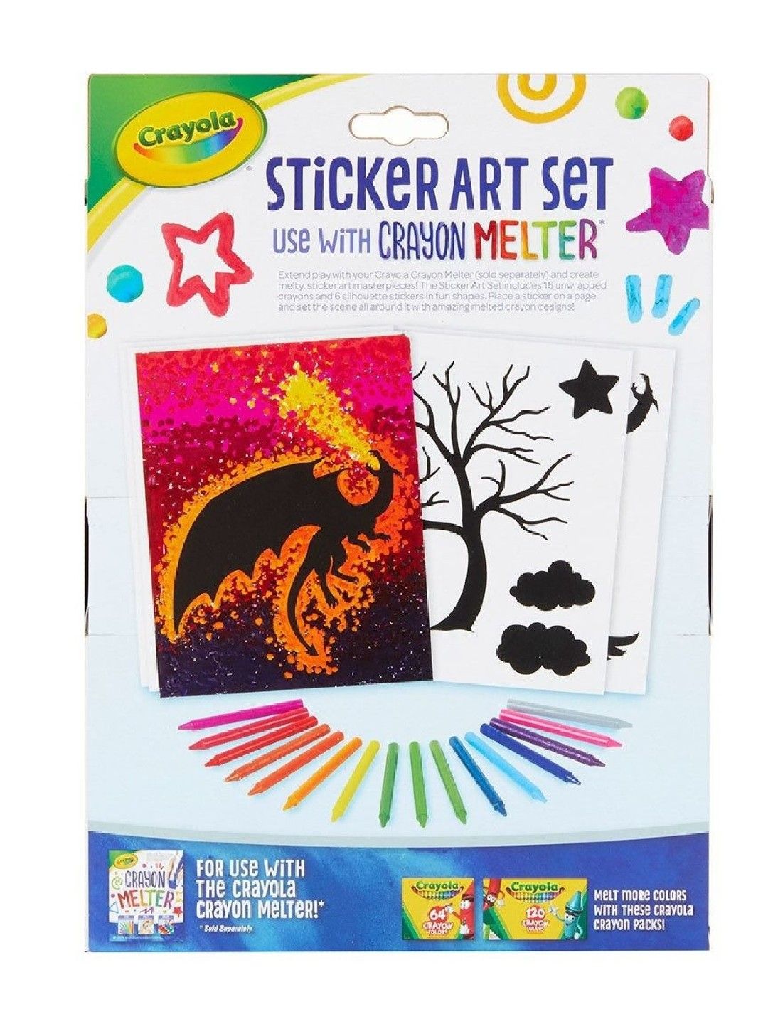 Crayola Crayon Melter Accessory Pack Sticker Art Set (No Color- Image 3)