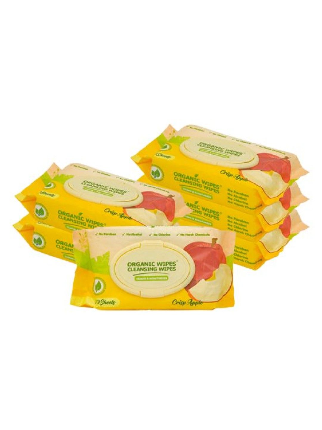 Organic Baby Wipes Organic Wipes Cleansing Wipes Crisp Apple (70s x 6-pack)