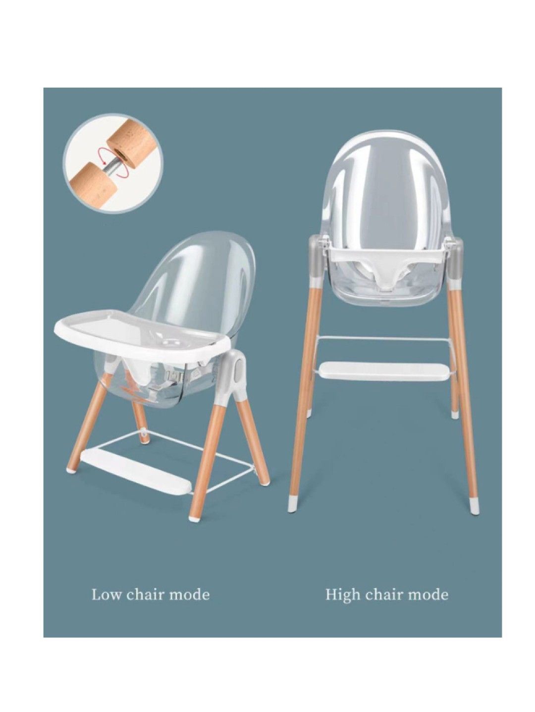 Discover Living Ph Crystal Baby High Chair - Basic (No Color- Image 3)