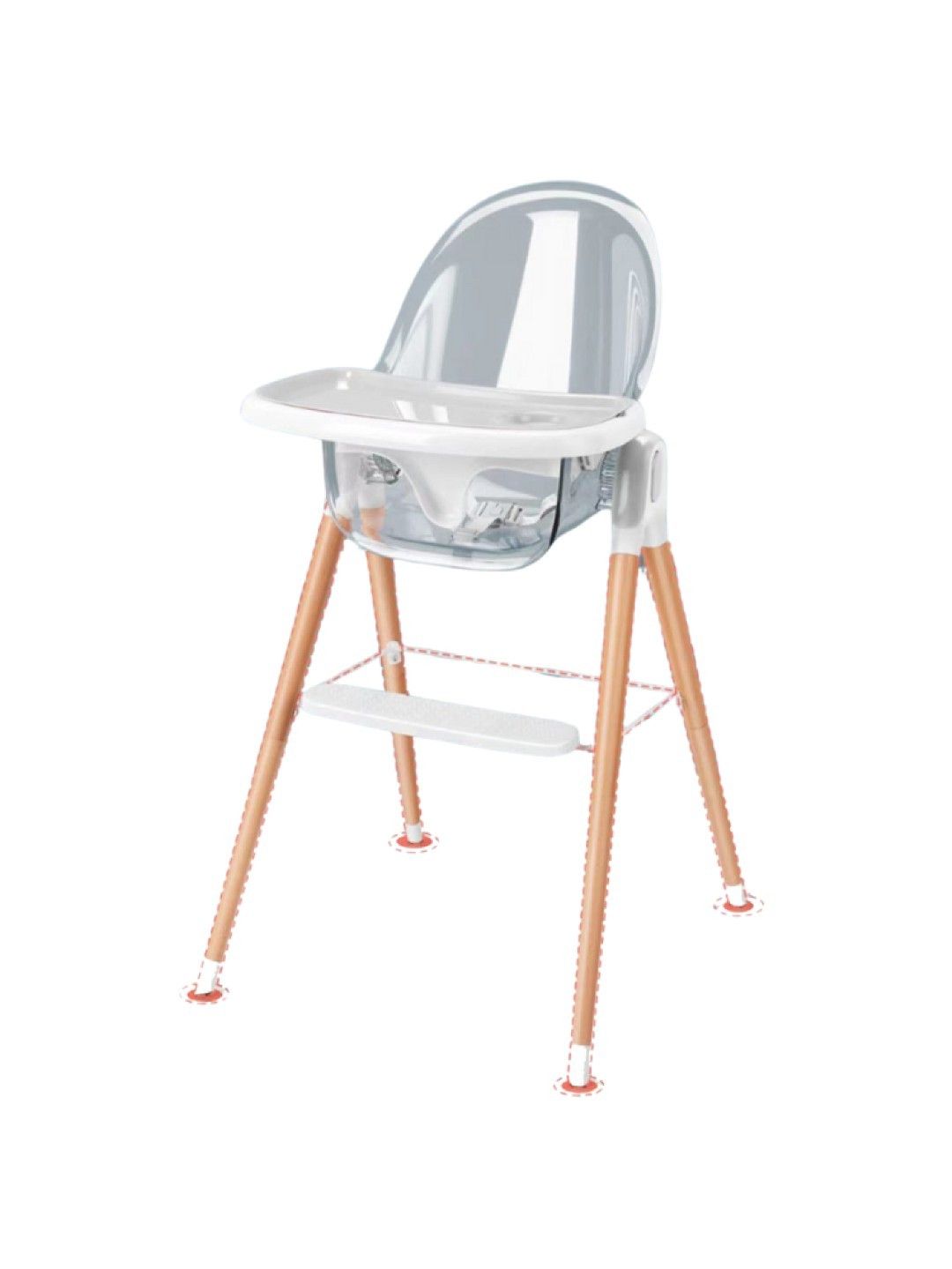 Discover Living Ph Crystal Baby High Chair - Basic