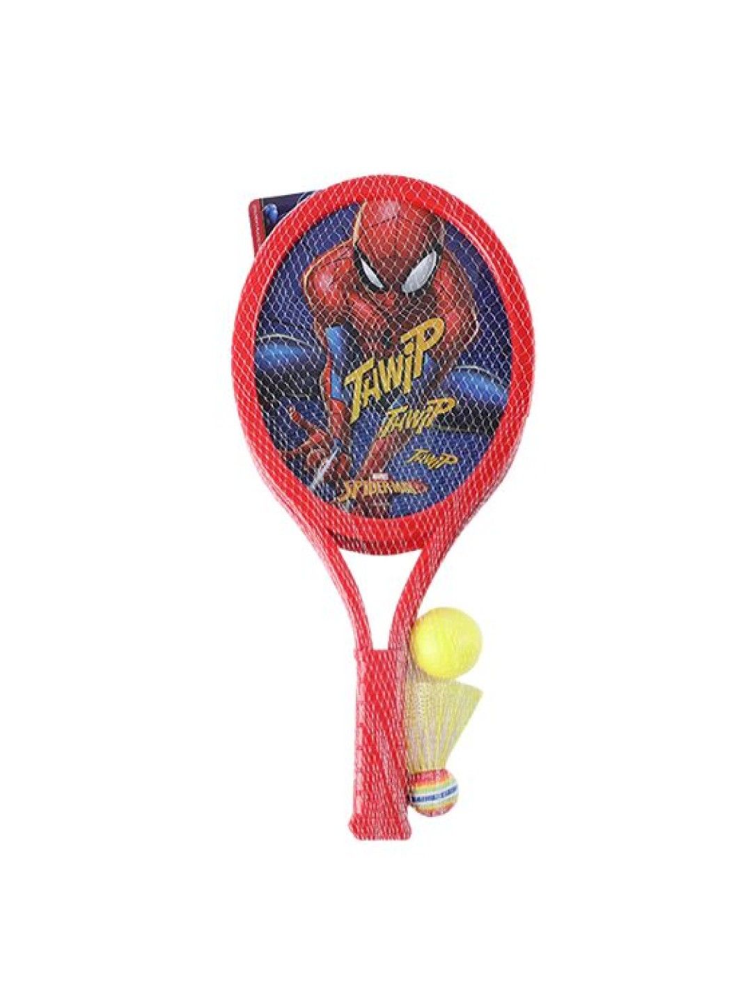 Disney Marvel Spiderman Badminton Racket with Ball and Shuttlecock for Kids