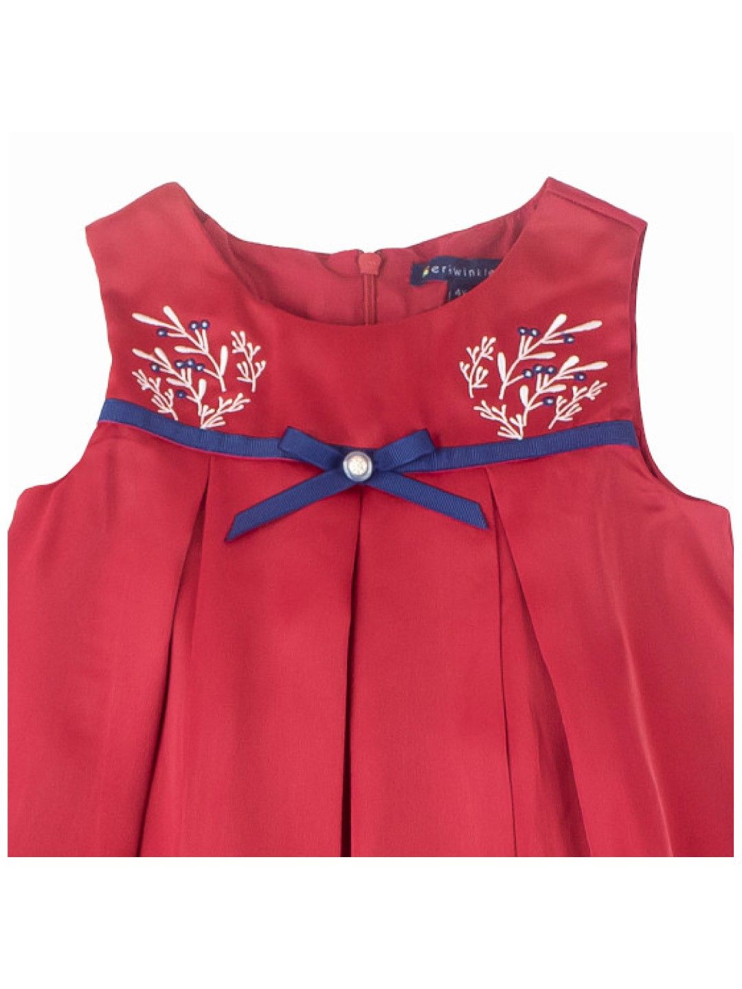 Periwinkle Holly Casual Dress (Red- Image 3)