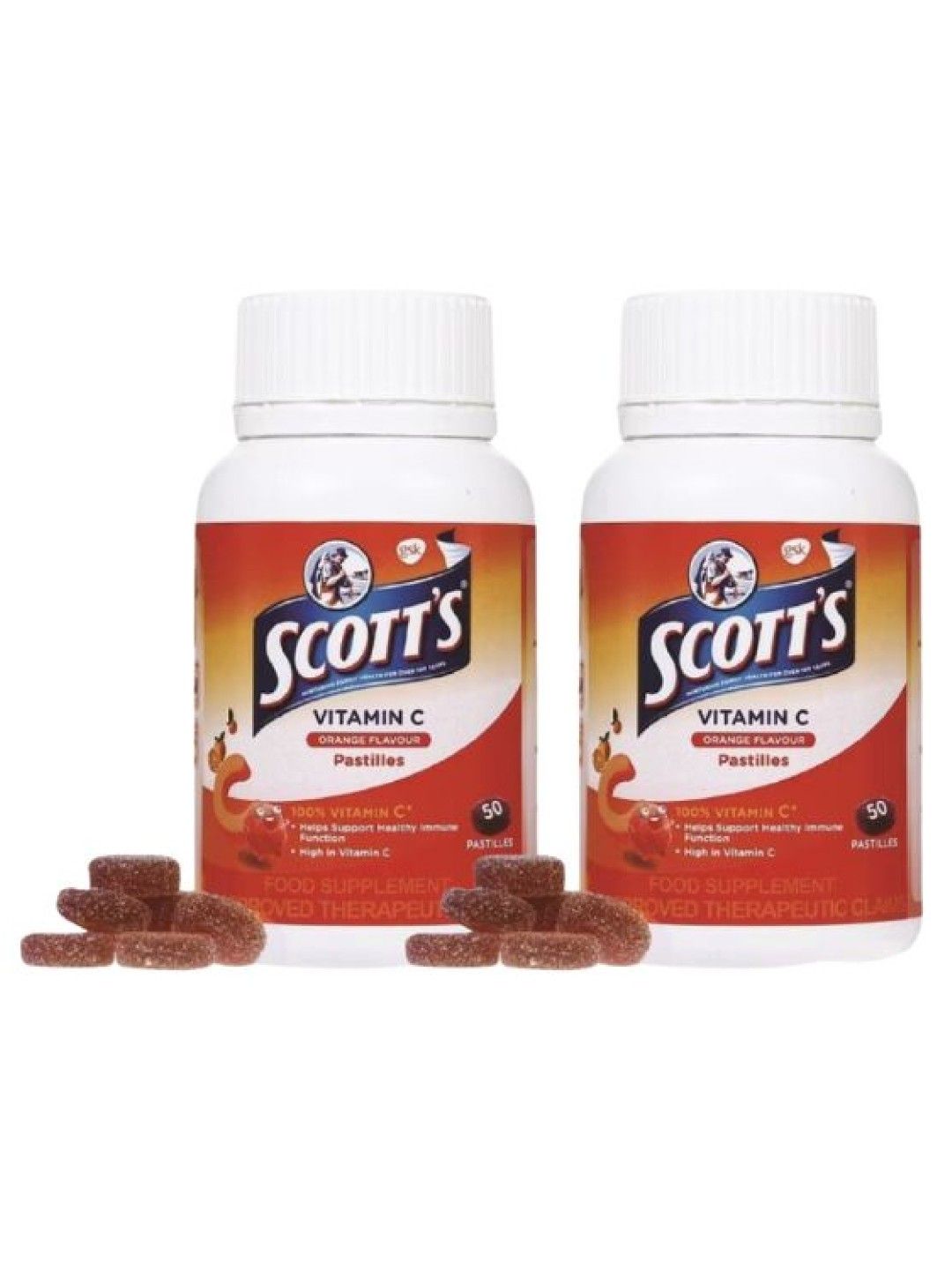 Scott's DHA Gummies - Orange (50 pcs) Bundle of 2