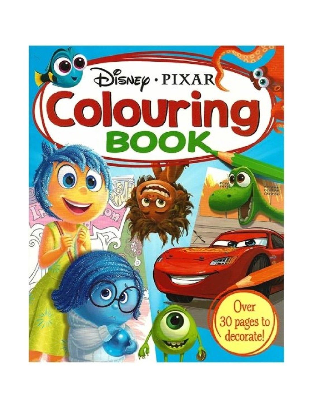 Learning is Fun Disney Coloring Book - Pixar (No Color- Image 1)