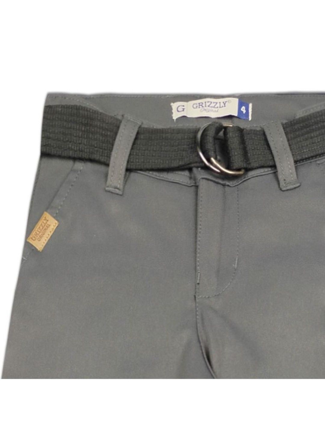 Grizzly Boys Twill Round Waist Band Pants (Dark Gray- Image 3)