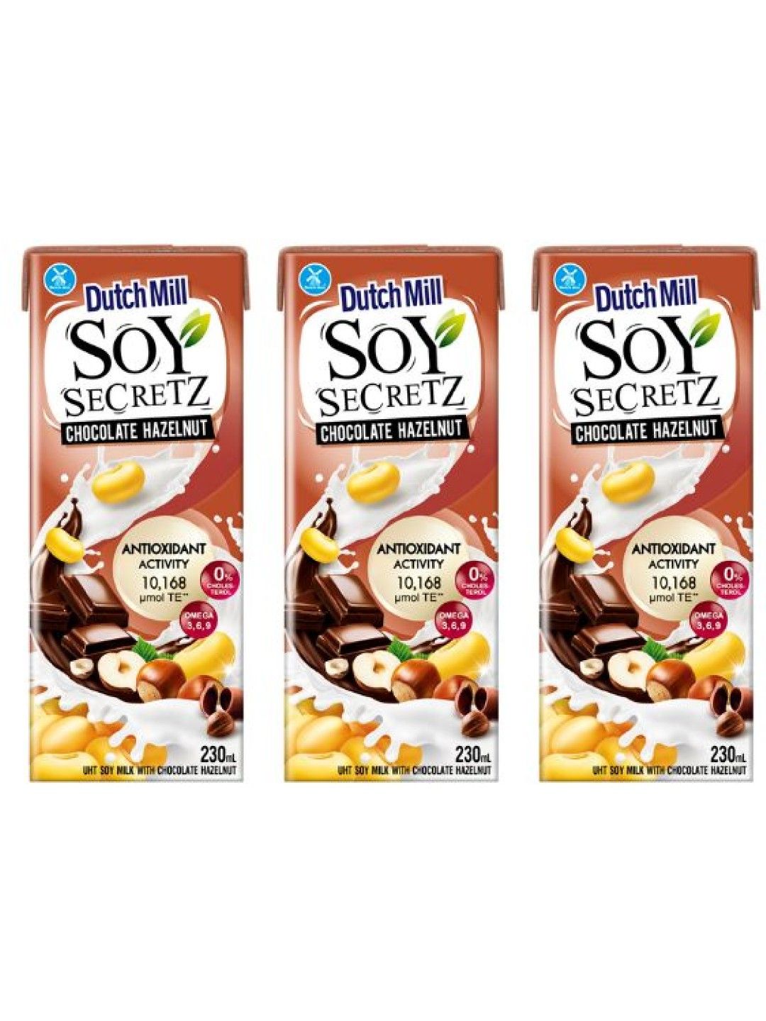 Dutch Mill Soy Secretz Soy Milk Choco Hazelnut 230ml x 3 (No Color- Image 1)