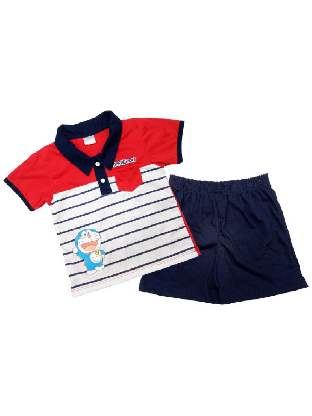 Doraemon Baby Frisky Collection - Polo Shirt and Shorts Terno (No Color- Image 1)