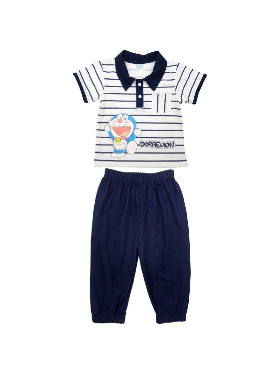 Doraemon Baby Frisky Collection - Polo Shirt and Pants Terno (No Color- Image 1)