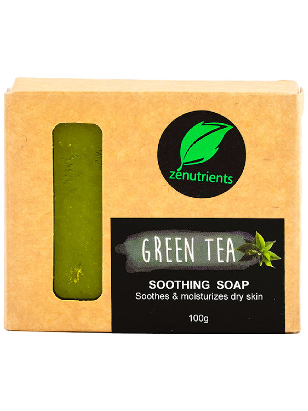 Zenutrients Green Tea Soothing Soap (100g) (No Color- Image 1)