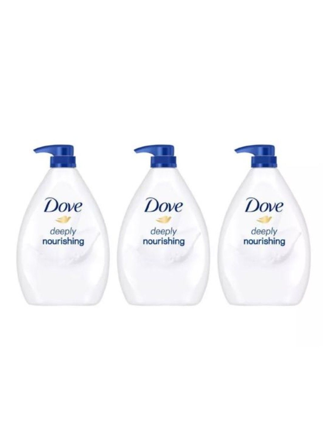 Dove Deeply Nourishing Body Wash 3-Pack (1L) (No Color- Image 1)