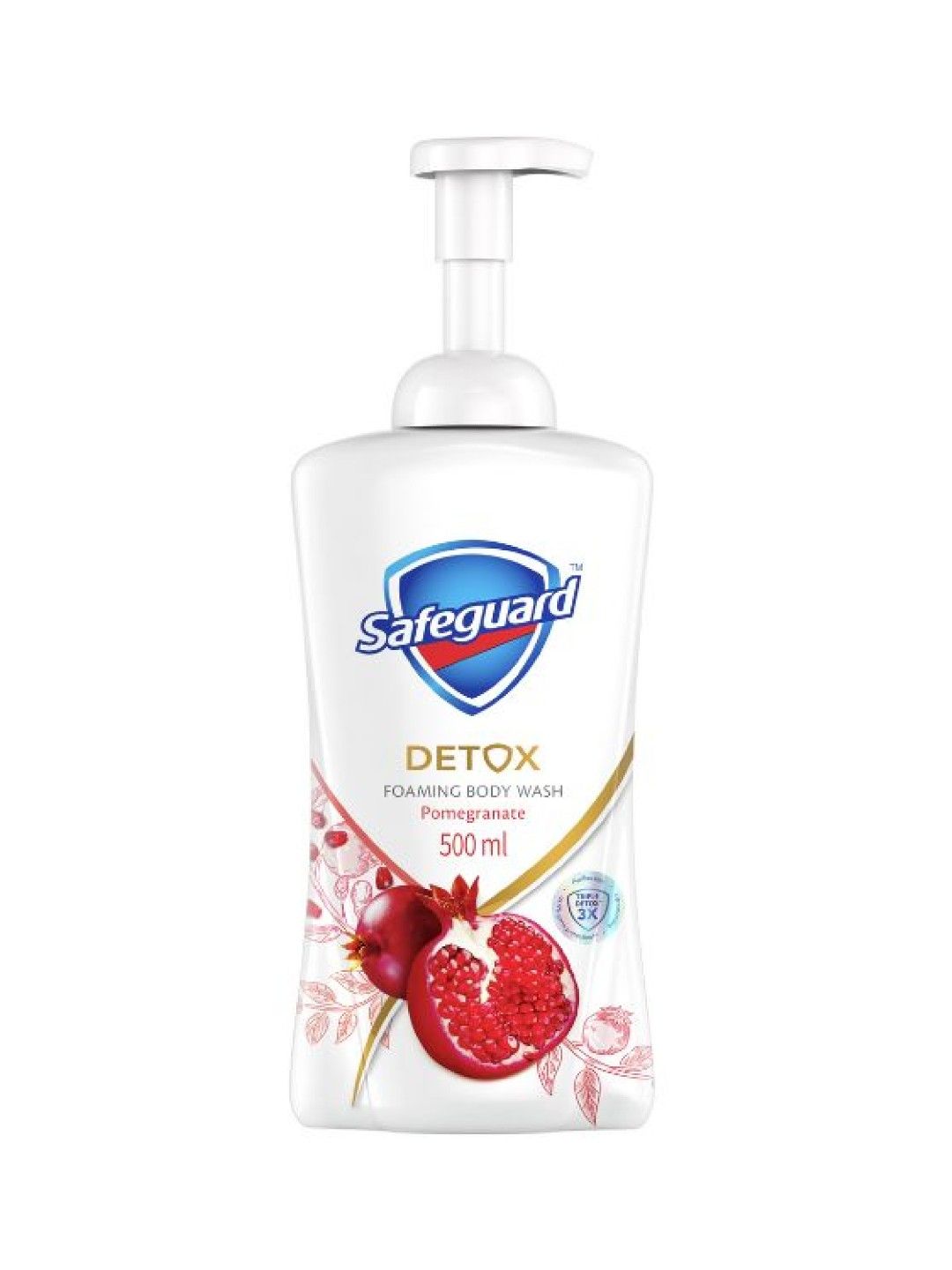 Safeguard Detox Foaming Body Wash Pomegranate (500ml) (No Color- Image 1)