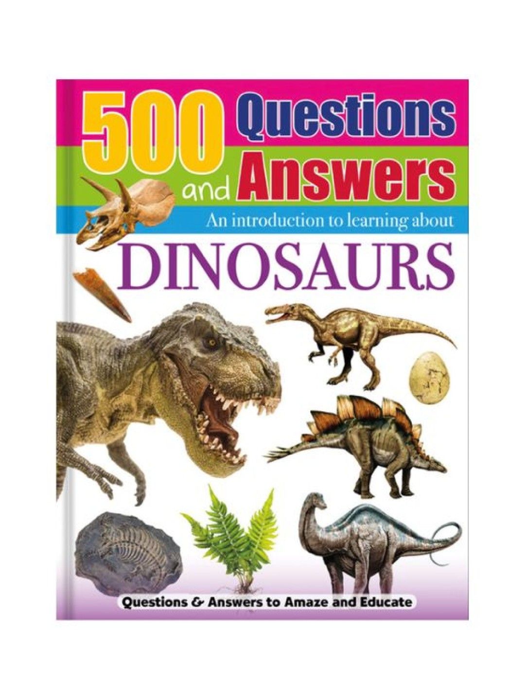 Learning is Fun 500 Questions And Answers - Dinosaurs (No Color- Image 1)