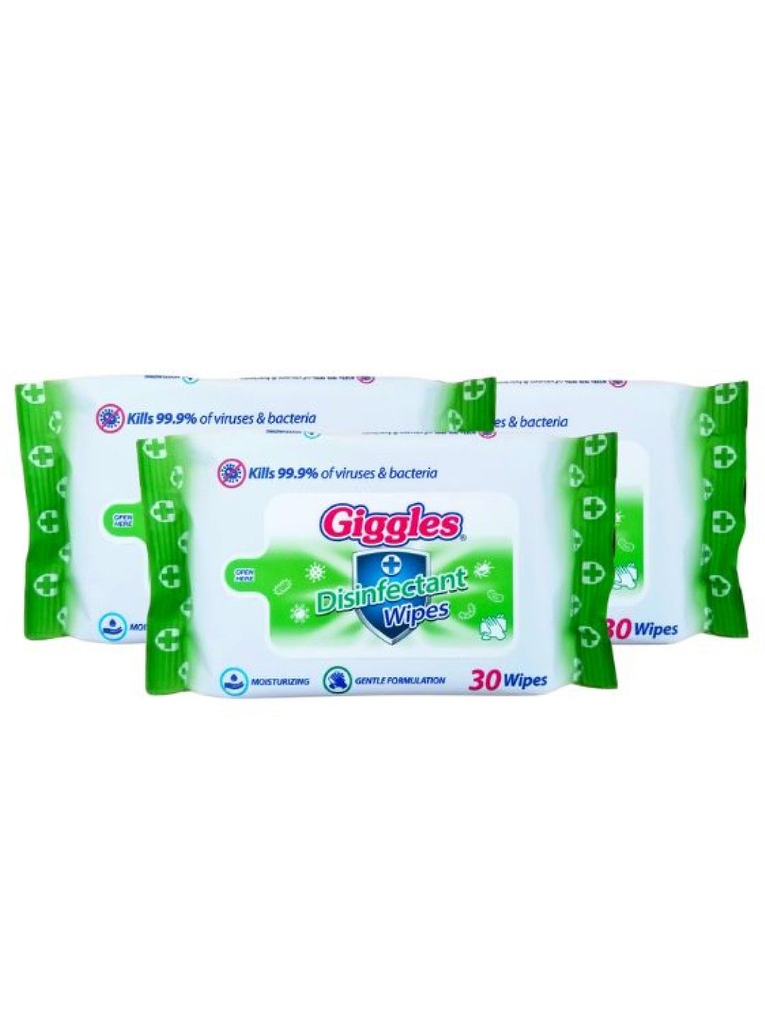 Giggles Disinfectant Wipes 30 Wipes (3 packs)