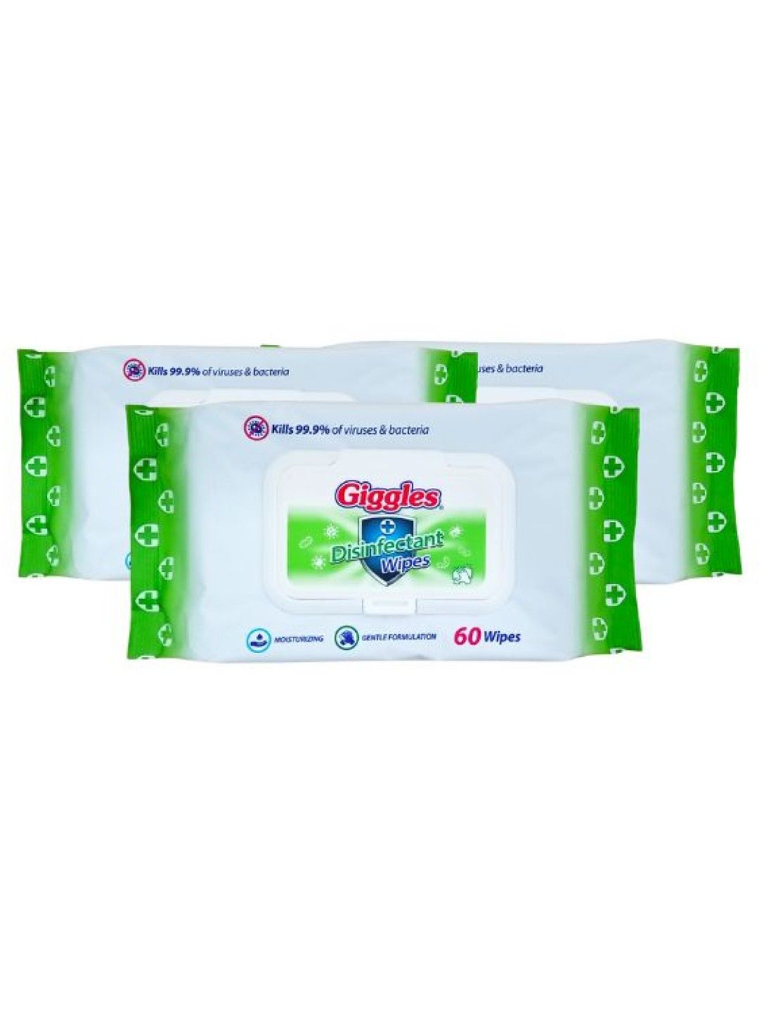 Giggles Disinfectant Wipes 60 Wipes (Buy 2 Take 1)