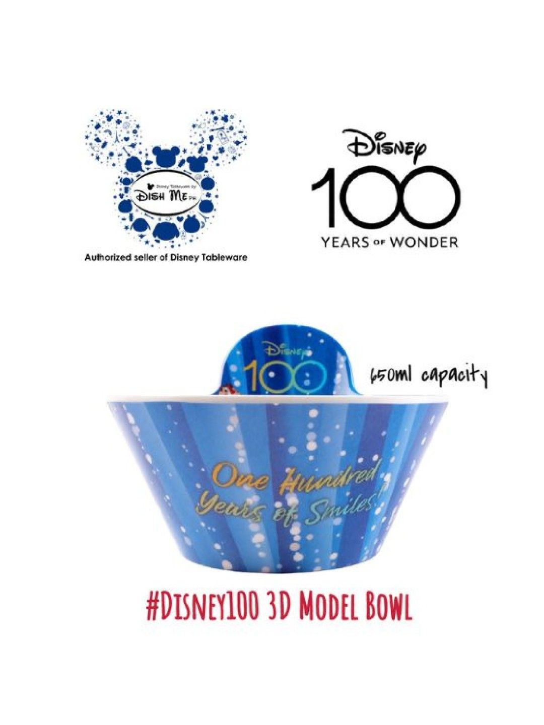 Dish Me PH #Disney100 (Limited Edition) - 3D Model Bowl (No Color- Image 4)