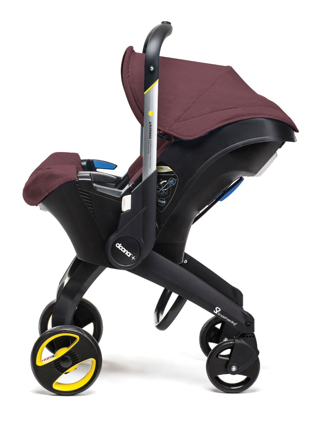 Doona Car Seat/Stroller (Burgundy- Image 3)