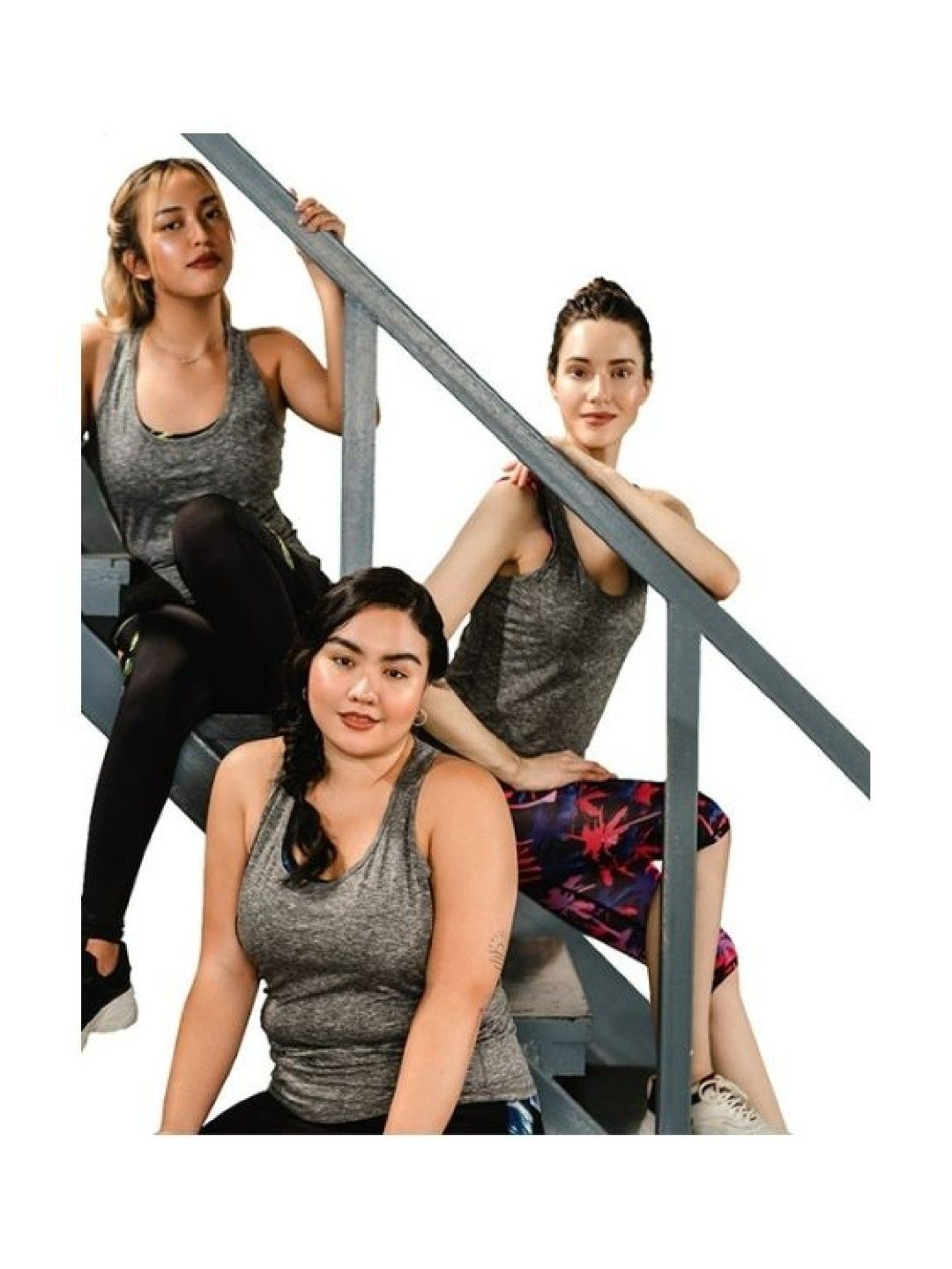 Womanly Dry Fit Ladies Muscle Tee (Grey- Image 4)