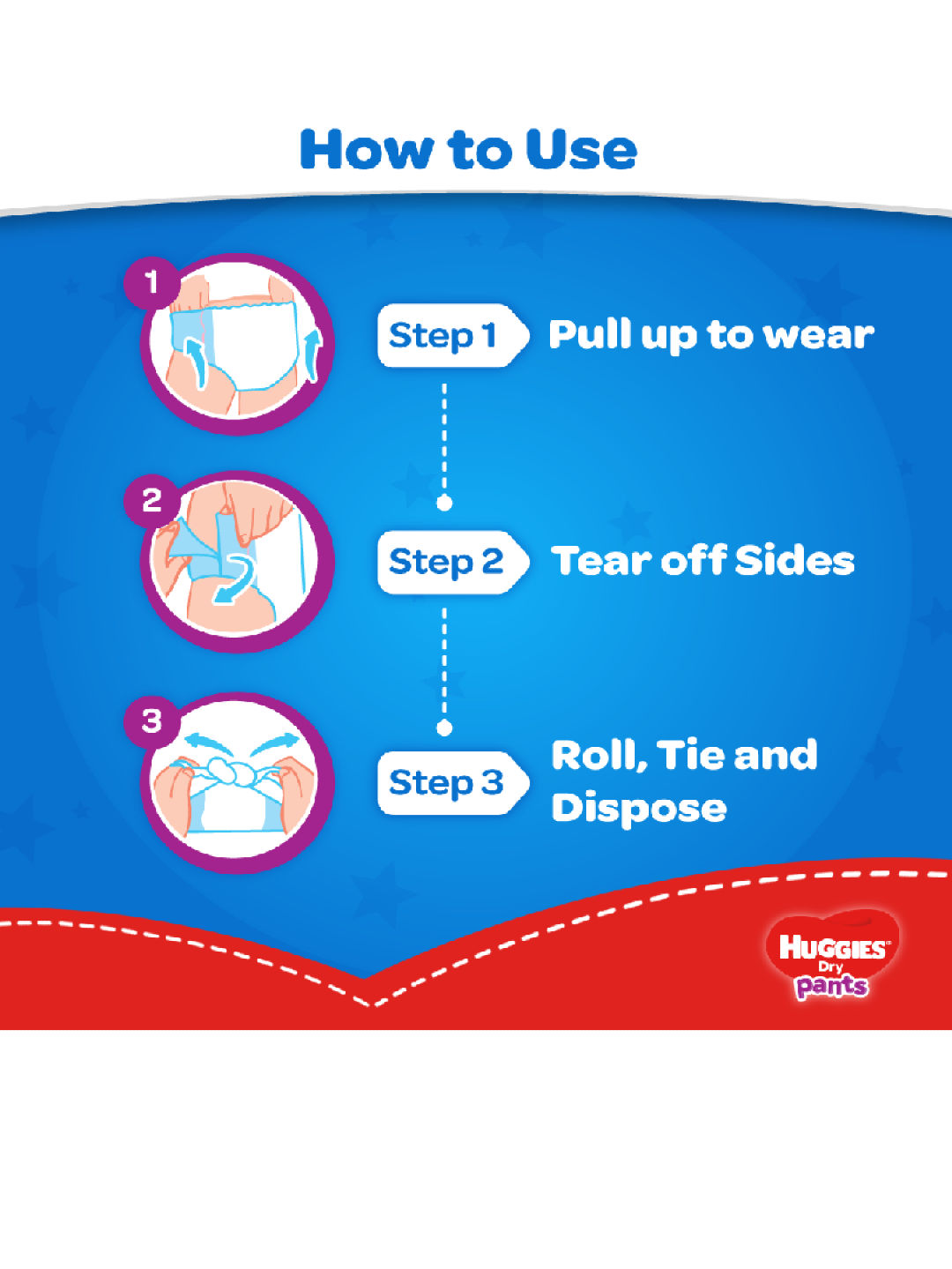 Huggies Dry Pants Large (68s) (New- Image 3)