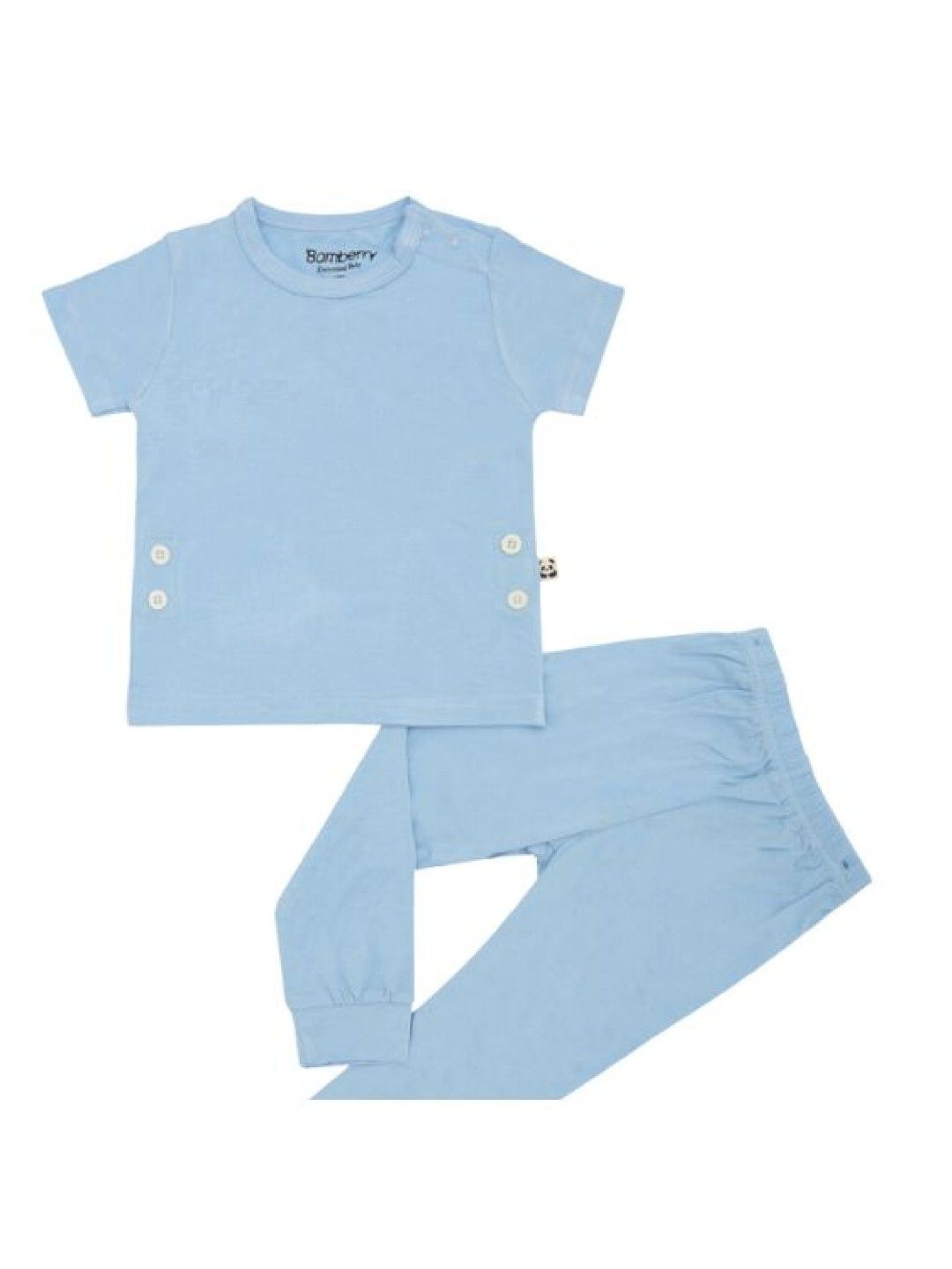 Bamberry Baby Short Sleeves Pajama Set-Marshmallow Collection (Dutch Blue- Image 2)