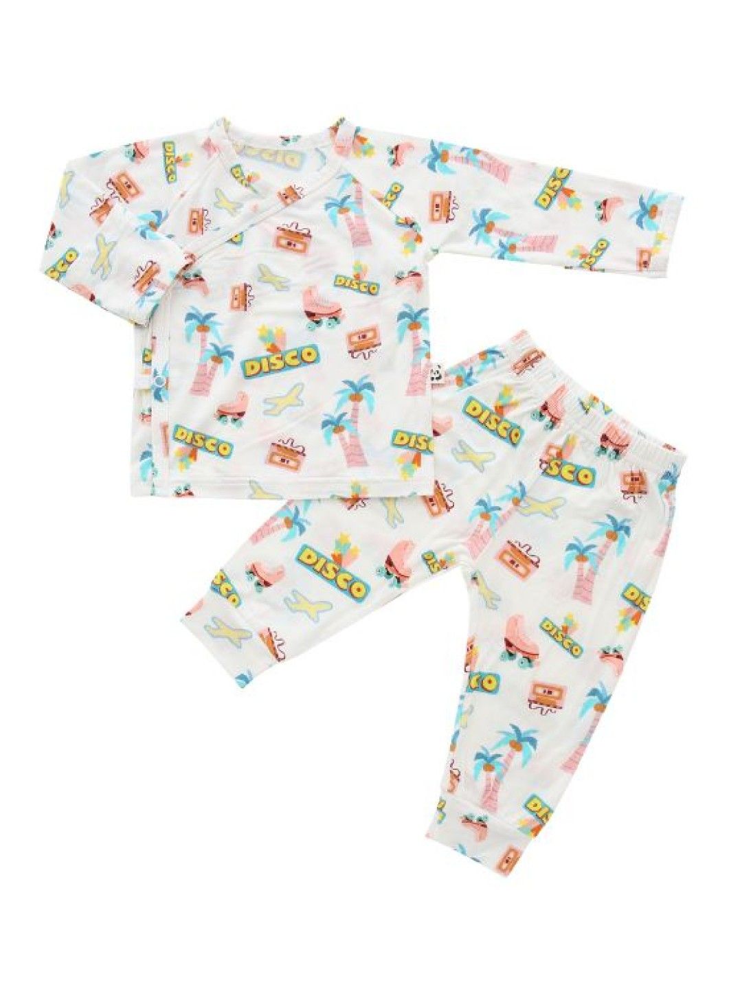 Bamberry Baby Long Sleeved Kimono PJ Set, Dynamite