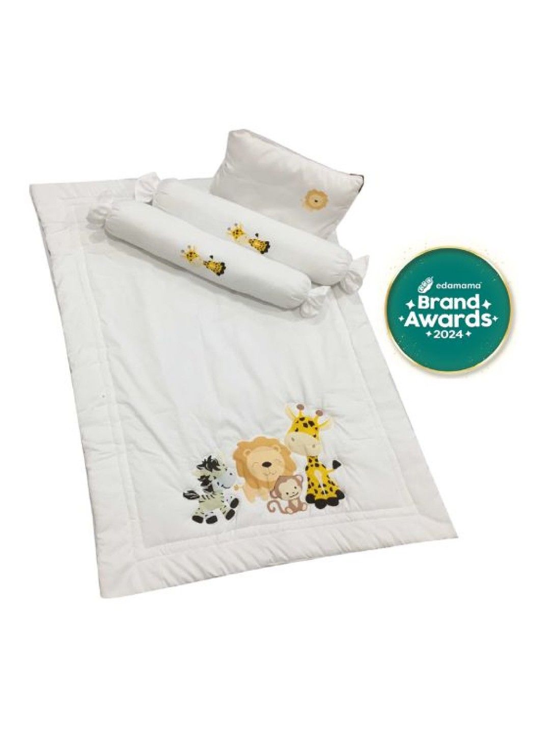 Kozy Blankie Giraffe and Friends Baby Comforter Set (White and Black- Image 1)