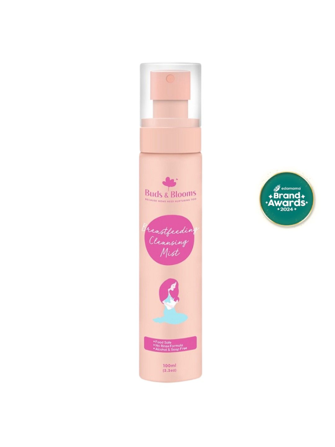 Buds & Blooms Breastfeeding Cleansing Mist (No Color- Image 1)