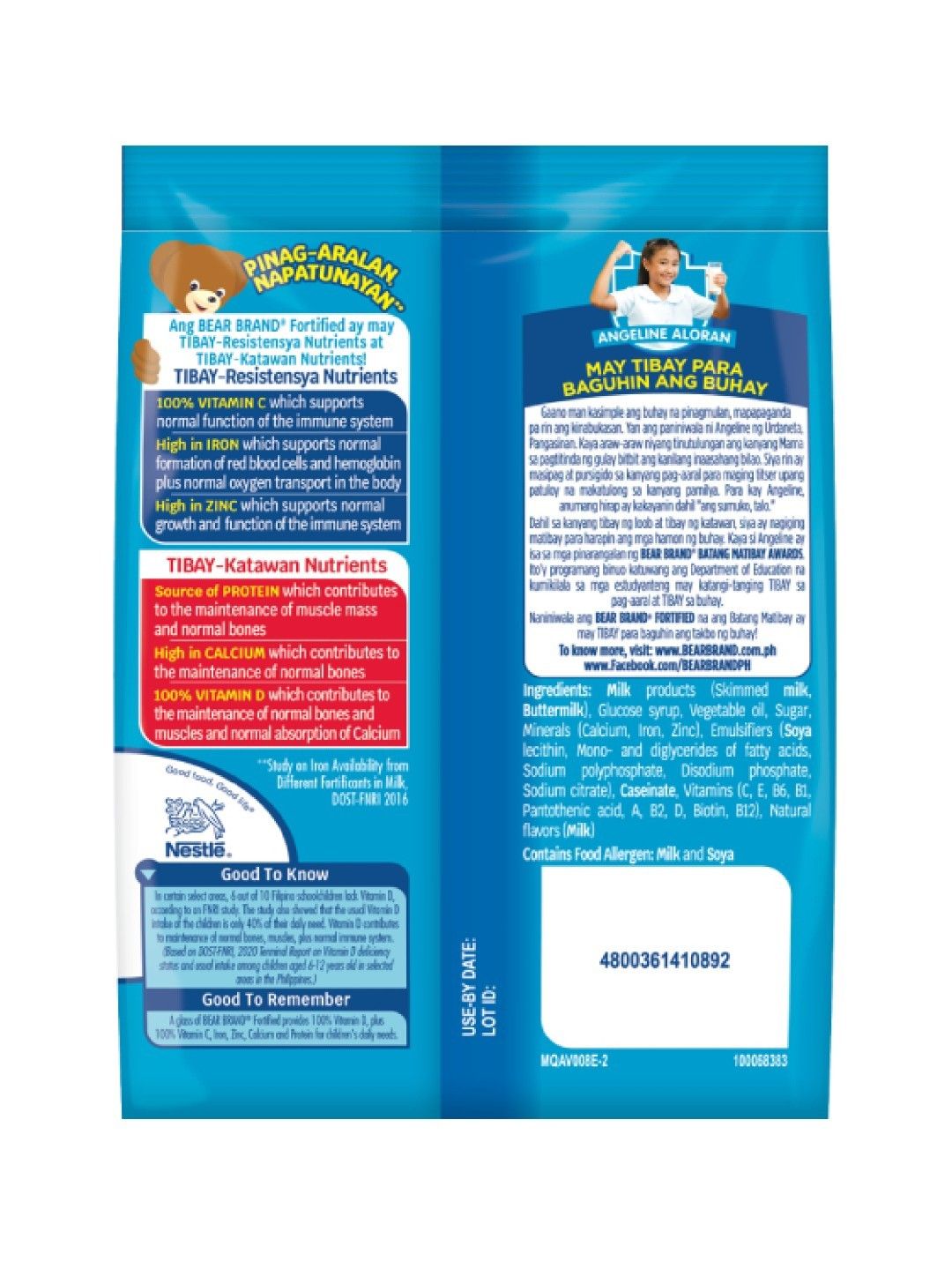 Bear Brand Fortified Powdered Milk Drink (300g) [Expiry: Jul 2025] (No Color- Image 2)